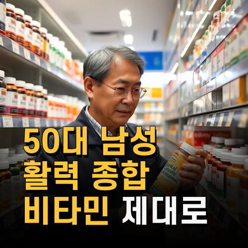 50대 남성 활력 종합 비타민 제대로 선택하고 활용하는 방법