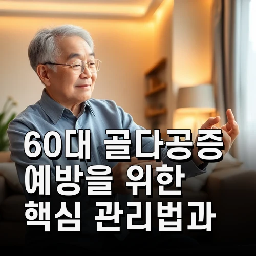 60대 골다공증 예방을 위한 핵심 관리법과 필수 생활습관