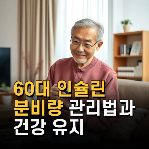 60대 인슐린 분비량 관리법과 건강 유지 비결 중년 건강 지키기