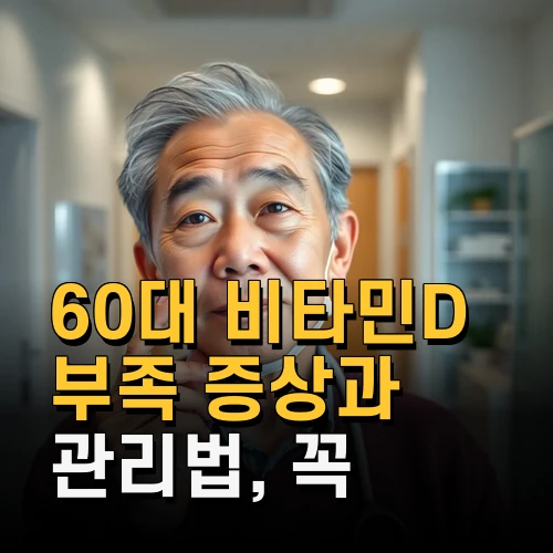 60대 비타민D 부족 증상과 관리법 꼭 알아야 할 최신 정보