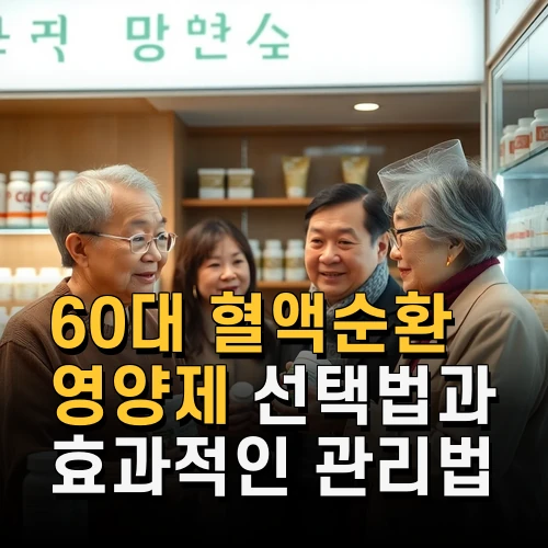 60대 혈액순환 영양제 선택법과 효과적인 관리법 최신 정보