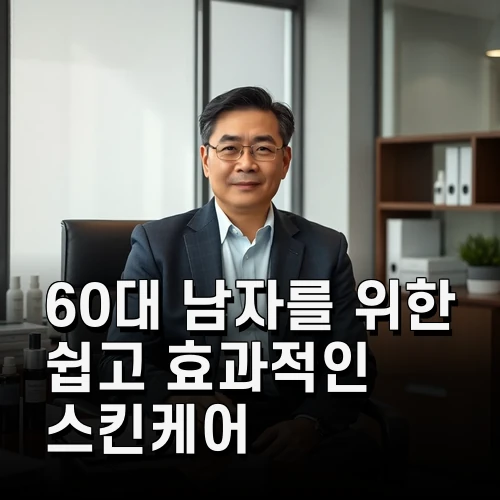 60대 남자를 위한 쉽고 효과적인 스킨케어 루틴과 추천 제품