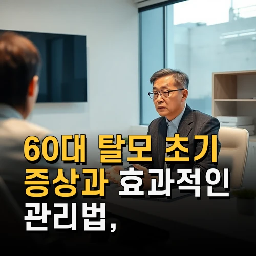 60대 탈모 초기 증상과 효과적인 관리법 알아야 할 모든 것