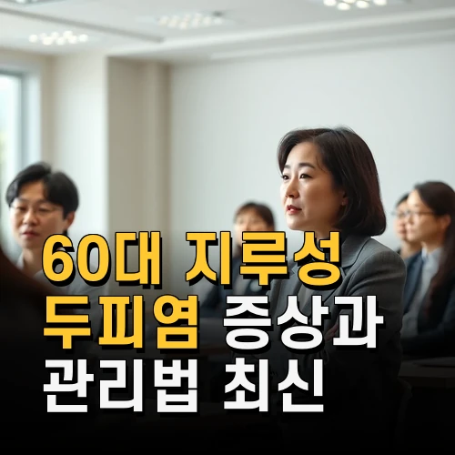 60대 지루성 두피염 증상과 관리법 최신 치료법까지 꼼꼼하게 살펴보기