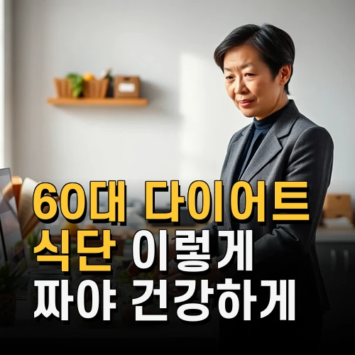 60대 다이어트 식단 이렇게 짜야 건강하게 살 빠진다