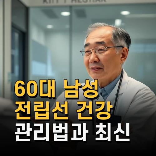 60대 남성 전립선 건강 관리법과 최신 검사·치료 정보