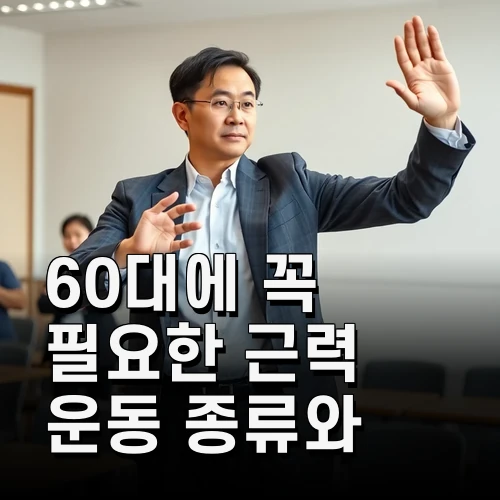 60대에 꼭 필요한 근력 운동 종류와 안전하게 시작하는 방법