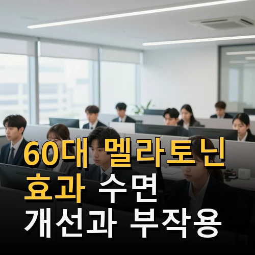 60대 멜라토닌 효과