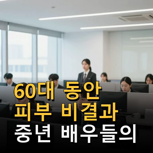 60대 동안 피부 비결