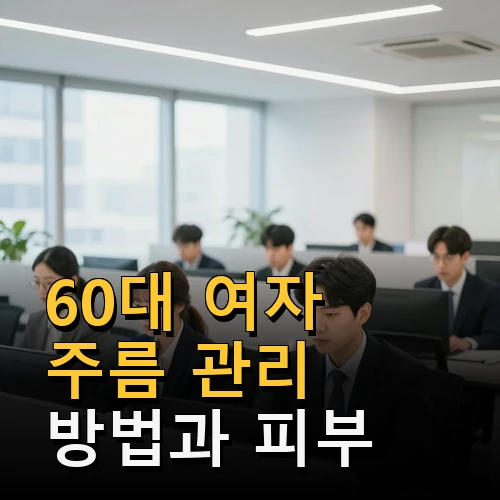 60대 여자 주름 관리