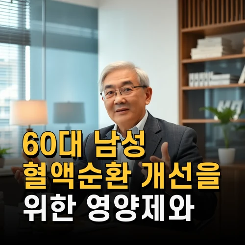 60대 남성 혈액순환 개선을 위한 영양제와 생활습관 최신 정보 총모음